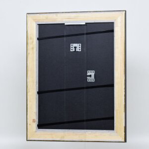 Effect houten lijst profiel 95 zwart 10x10 cm anti-reflecterend glas