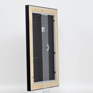 Effect houten lijst profiel 95 zwart 10x10 cm anti-reflecterend glas