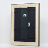 Effect houten lijst profiel 95 zwart 10x10 cm anti-reflecterend glas