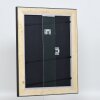 Effect houten lijst profiel 95 zwart 10x10 cm anti-reflecterend glas