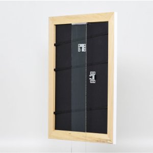 Effectief massief houten lijst Profiel 30 wit 10x15 cm Anti-reflecterend glas