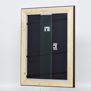 Effect houten lijst profiel 95 zwart 10x15 cm anti-reflecterend glas