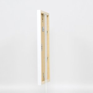 Houten lijst Top Cube 10,5x14,8 cm wit normaal glas