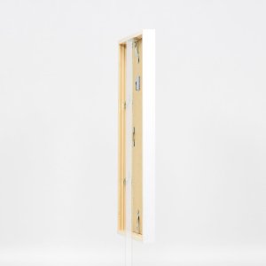 Effect houten lijst Profiel 35 wit 10,5x14,8 cm ontspiegeld glas