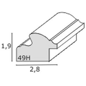 15x20 cm plastic fotolijst gonda in geel