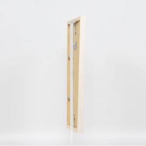 Effect houten lijst Profiel 33 wit 10,5x14,8 cm ontspiegeld glas