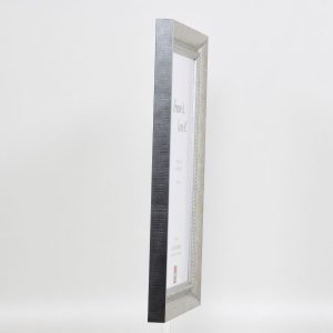 Effect massief houten lijst profiel 28 zilver 10,5x14,8 cm Helder glas