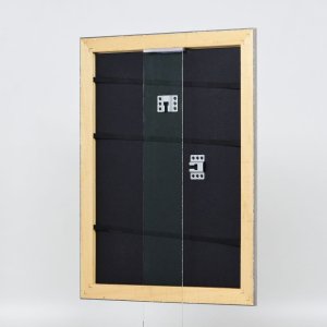 Effect houten lijst profiel 94 zilver 13x13 cm anti-reflecterend glas