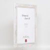 Effect Massief houten fotolijst 2240 wit 13x13 cm Museum glas