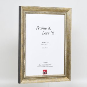 Effect massief houten lijst profiel 28 goud 13x13 cm Anti-reflecterend glas