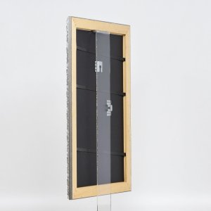 Effect houten lijst profiel 94 zilver 13x18 cm anti-reflecterend glas