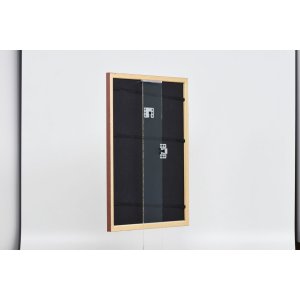 Effect houten lijst profiel 38 bruin 14,8x21 cm normaal glas