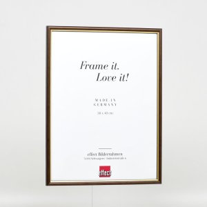 Effect houten lijst profiel 23 notenbruin 14,8x21 cm Anti-reflecterend glas