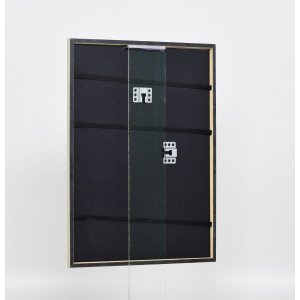 Effect massief houten lijst profiel 29 zilver 14,8x21 cm ontspiegeld glas