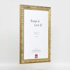 Effect houten lijst profiel 94 goud 14,8x21 cm normaal glas