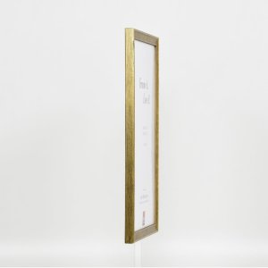 Effect houten lijst profiel 2070 anti-reflecterend glas 14,8x21 cm goud