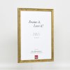 Effect houten lijst profiel 2070 acryl glas 14,8x21 cm goud