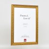 Effect houten barok lijst Profiel 37 antiek goud 14,8x21 cm Acrylglas