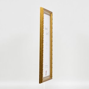 Effect houten baroklijst Profiel 37 antiek goud 14,8x21 cm Museumglas