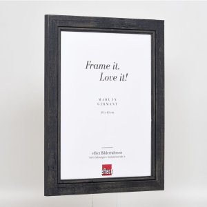 Effect Massief houten fotolijst 2240 zwart 14,8x21 cm Museum glas