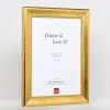 Effect houten lijst profiel 95 goud 14,8x21 cm anti-reflecterend glas