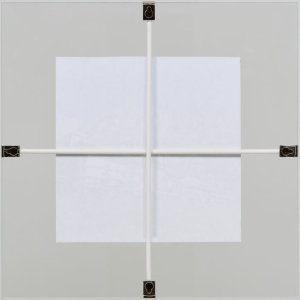 Dubbele glazen fotohouder 15x20 cm anti-reflecterend glas