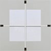 Dubbele glazen fotohouder 15x20 cm anti-reflecterend glas