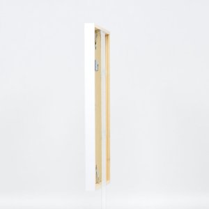 Effect houten lijst Profiel 35 wit 15x20 cm ontspiegeld glas