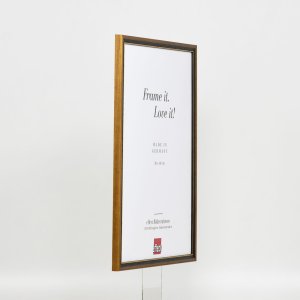 Effect houten lijst profiel 22 bruin-goud 18x24 cm Anti-reflecterend glas