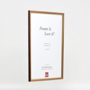 Effect houten lijst profiel 23 lichtbruin 18x24 cm Anti-reflecterend glas