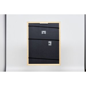 Effect houten lijst profiel 38 bruin 18x24 cm anti-reflexglas