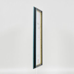 Effect houten lijst profiel 21 blauw 18x24 cm Normaal glas