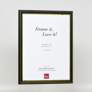 Effect houten lijst profiel 21 groen 18x24 cm anti-reflex glas