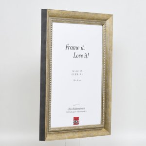 Effect massief houten lijst profiel 28 goud 18x24 cm Museum glas