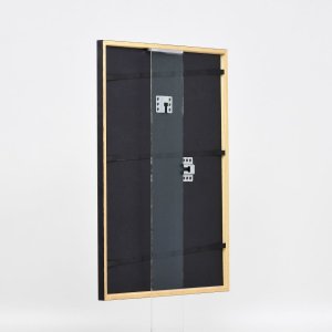 Effect houten lijst profiel 23 notenbruin 18x27 cm Anti-reflecterend glas