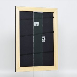 Effectief massief houten lijst Profiel 30 zwart 18x27 cm Anti-reflecterend glas