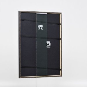 Effect houten lijst profiel 23 blauw 20x20 cm Anti-reflecterend glas