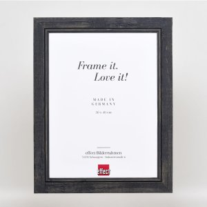 Effect Massief houten fotolijst 2240 zwart 20x20 cm Museum glas