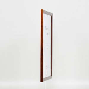 Effect houten lijst profiel 89 donkerbruin 20x30 cm normaal glas