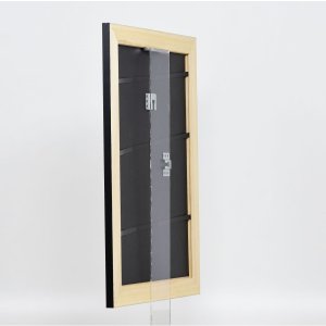 Effectief massief houten lijst Profiel 30 zwart 20x30 cm Helder glas