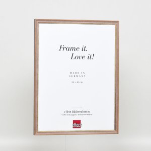 Effect massief houten lijst Profiel 25 notenbruin 20x30 cm Museum glas