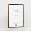 Effect houten lijst profiel 22 bruin-goud 21x29,7 cm Anti-reflecterend glas