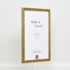 Effect houten lijst profiel 2070 antireflecterend glas 21x29,7 cm goud