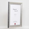 Effect massief houten lijst profiel 28 zilver 21x29,7 cm Anti-reflecterend glas