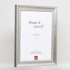 Effect massief houten lijst profiel 28 zilver 21x29,7 cm Museum glas