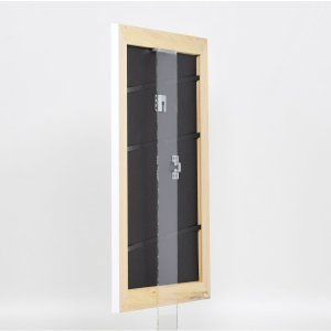 Effectief massief houten lijst Profiel 30 wit 23x70 cm Museum glas