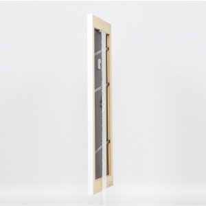 Effectief massief houten lijst Profiel 30 wit 23x70 cm Museum glas