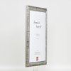 Effect houten lijst profiel 94 zilver 25x35 cm anti-reflecterend glas