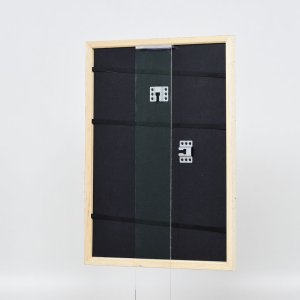 Effect houten lijst profiel 38 wit 25x50 cm ontspiegeld glas