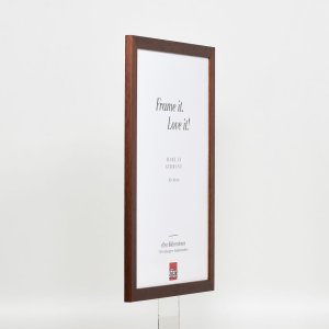 Effect houten lijst profiel 2210 donkerbruin 25x50 cm museum glas